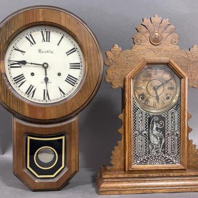 Lot 18 | Antique E. Ingraham & Montgomery Ward Clocks
