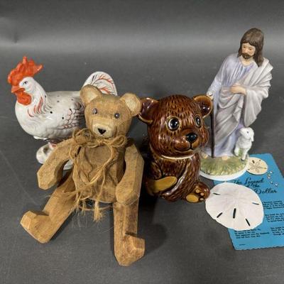 Lot 259 | Ceramic and Porcelain Variety, Bear, Jesus, and
