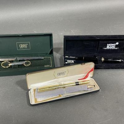 Lot 393 | Vintage Cross and Mont Blac Pens
