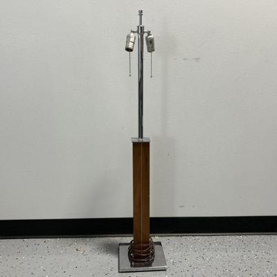 Lot 388 | MCM Wood Metal Lamp
