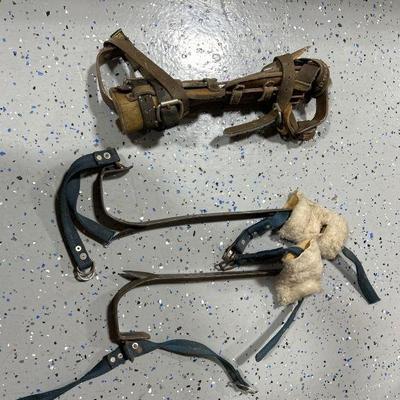 Lot 266 | Vintage Two Pairs Of Tree Climbers
