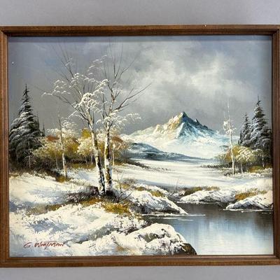 Lot 113 | Signed G. Whitman Landscape Painting
