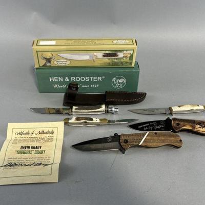 Lot 173 | David Brady "Squirrel Brady" Knife with COA & More
