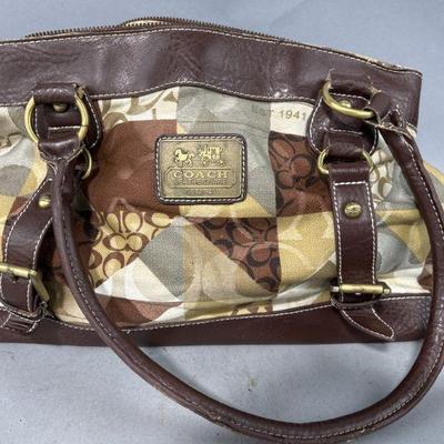 Lot 24 | Coach Canvas And Leather Purse
