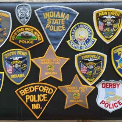 CIP0540238SL Indiana/Iowa/Kansas State - Sheriff/Police/Highway Patrol-Official Uniform Patches