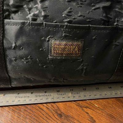 CIP046 - Reirika Black Nylon Tote Bag Roughly 15 in. x 20 in. 