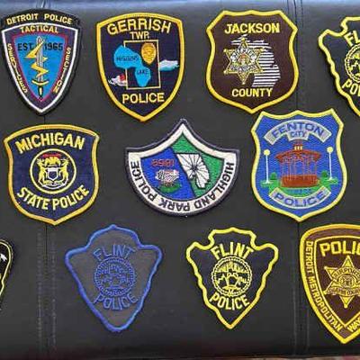 CIP0250114SL Michigan State PD Official Uniform Patches 