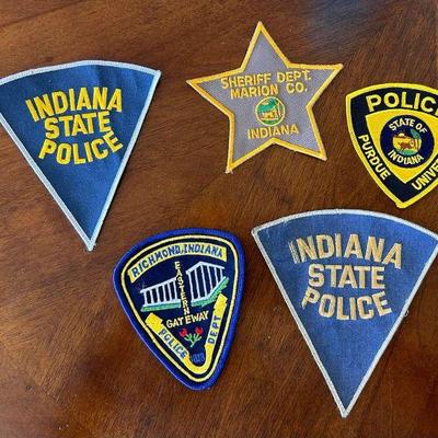 CIP0170105SL Indiana State PD / Sheriff Deptartment Official Uniform Patches