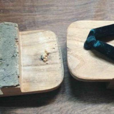 CIP093 - Wooden Japanese Slippers Kimono Geta 