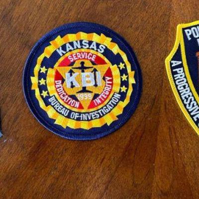 CIP0060103SL Kansas State PD / HP / KBI - Official Uniform Patches