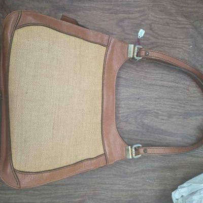 CIP051 - Tan and Canvas Purse 