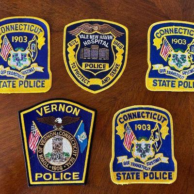 CIP0140105SL Conneticut PD Official Uniform Patches