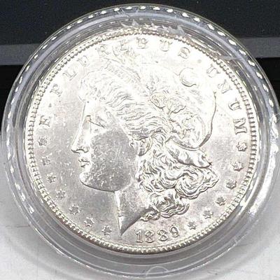 1889 Morgan Silver Dollar Coin
