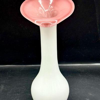 MCM Jack In The Pulpit Style Glass Vase Vintage
