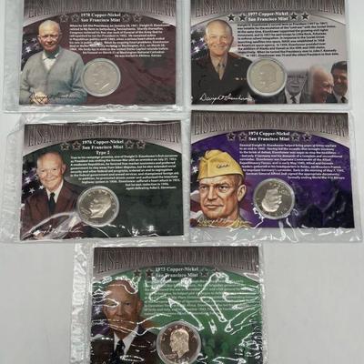 (6) Eisenhower Proof Dollar Coins
