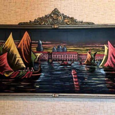 Black Velvet Boat Scene
