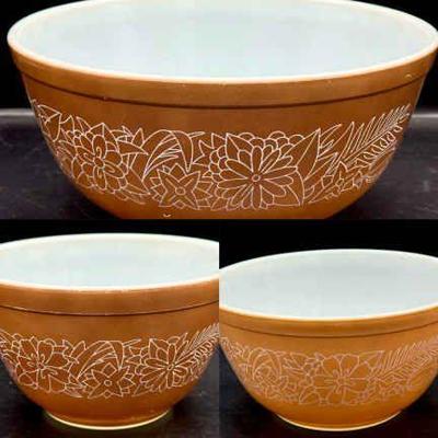 (3) Vintage Pyrex Woodland Bowls
