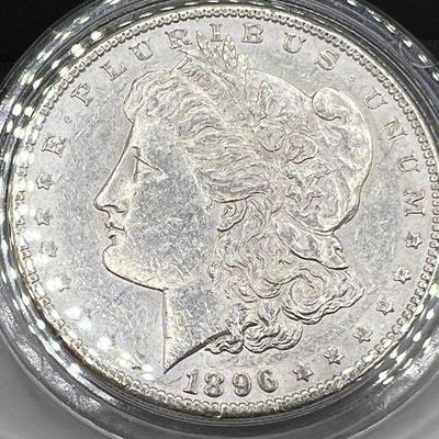 1896 Morgan Silver Dollar Coin

