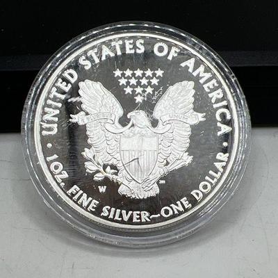 2010-W Proof American Eagle Walking Liberty Dollar Coin - One Ounce Fine Silver
