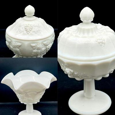 (3) Vintage Westmoreland Candy Dishes
