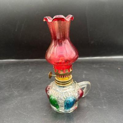 Vintage Miniature Oil Lamp
