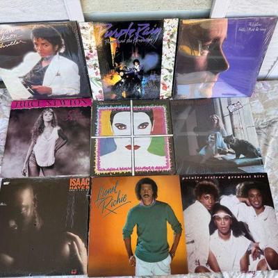 (9) Hit Record Albums
Includes - Michael Jackson, Prince, Phil Collin's, Juice Newton, Issac Hayes, The Motels, Lionel Richie,...