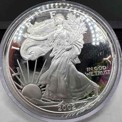 2002-W American Eagle Silver Dollar Proof Coin
