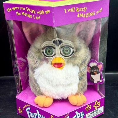 1998 Gray Furby New In Box
