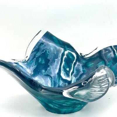 Murano Art Glass Flower Petal Bowl
