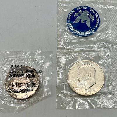 1976S PROOF Eisenhower Dollar & 1971S Silver Dollar
