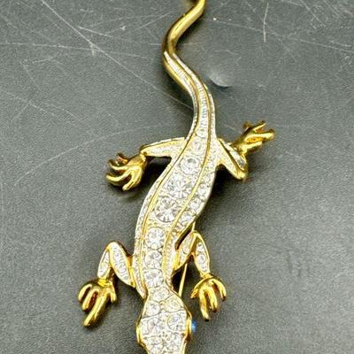 P.S. Co Signed Vintage Lizard Brooch
