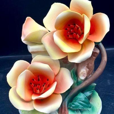 Capodimonte Flower Figurine Made In Italy
