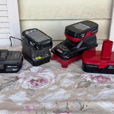 Batteries And Charger Bases

