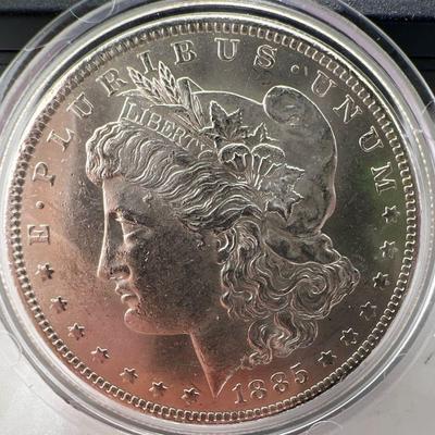 1885-O Morgan Silver Dollar Coin
