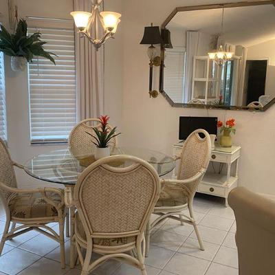 Rattan Table and Chairs