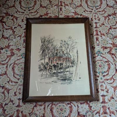 John Haymson "Colonial Court House, Williamsburg"