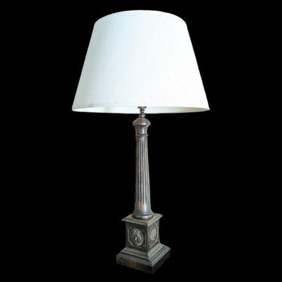 Lot #102 -  Frederick Cooper Mid Century Hollywood Regency "Helio" Lamp Greek Revival