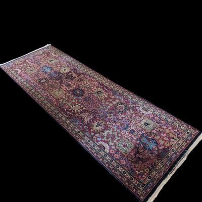 Antique Persian Runner Rug - Vibrant Colors with Intricate Patterns.