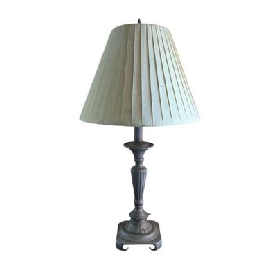 Lot #96 -  Stylish Vintage Table Lamp with Pleated Shade