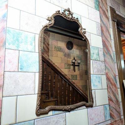 Ornate Antique Wall Mirror