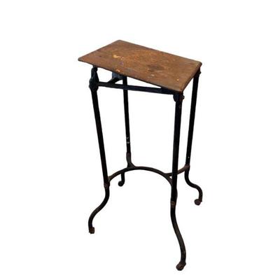 Lot #129 - Rare Antique Metal Typewriter Table