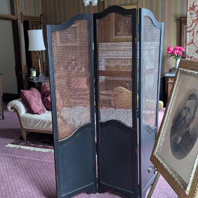 Vintage Tri-Folding Screen Room Divider