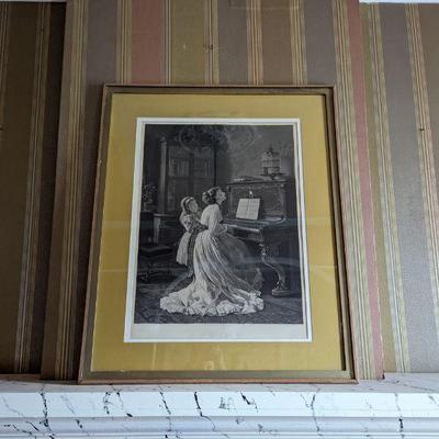 "Sing Birdie Sing" Lithograph by T. Davidson