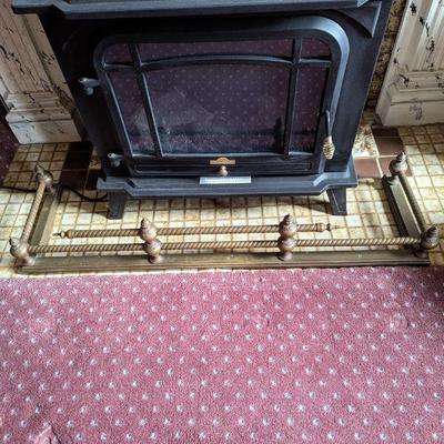 Antique Brass Fire Fender