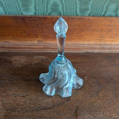 Vintage Fenton Blue Glass Bell