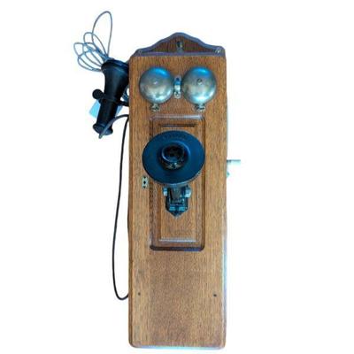 Lot #135 - Antique Hand Crank Telephone