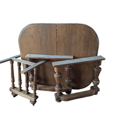 Antique Wooden Table and Legs Set