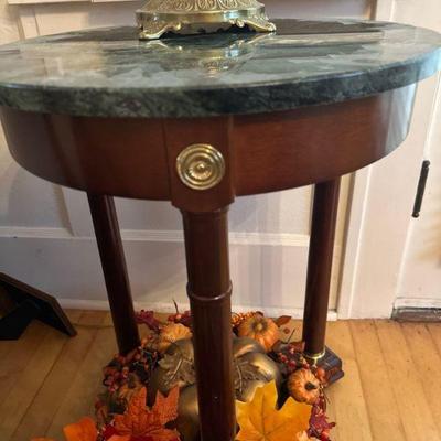 Side table with marble top