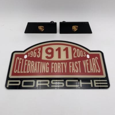 Porsche Door Pulls/License Plaque