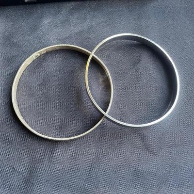 Sterling silver bangle bracelets